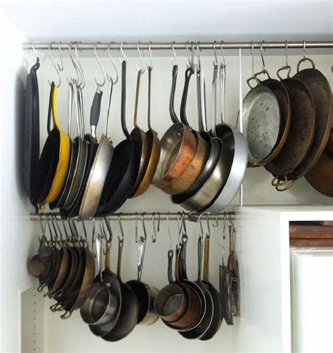 diy minimalist stainless steel pot rack 